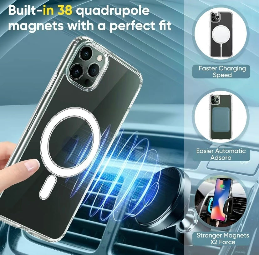 Case, Compatible With MagSafe, Classic Hybrid Case, Compatible with Many