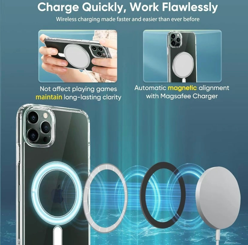 Case, Compatible With MagSafe, Classic Hybrid Case, Compatible with Many